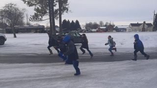 Teton Elementary school children playing